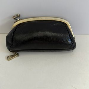 HOBO Black Kisslock Small Make-up Case